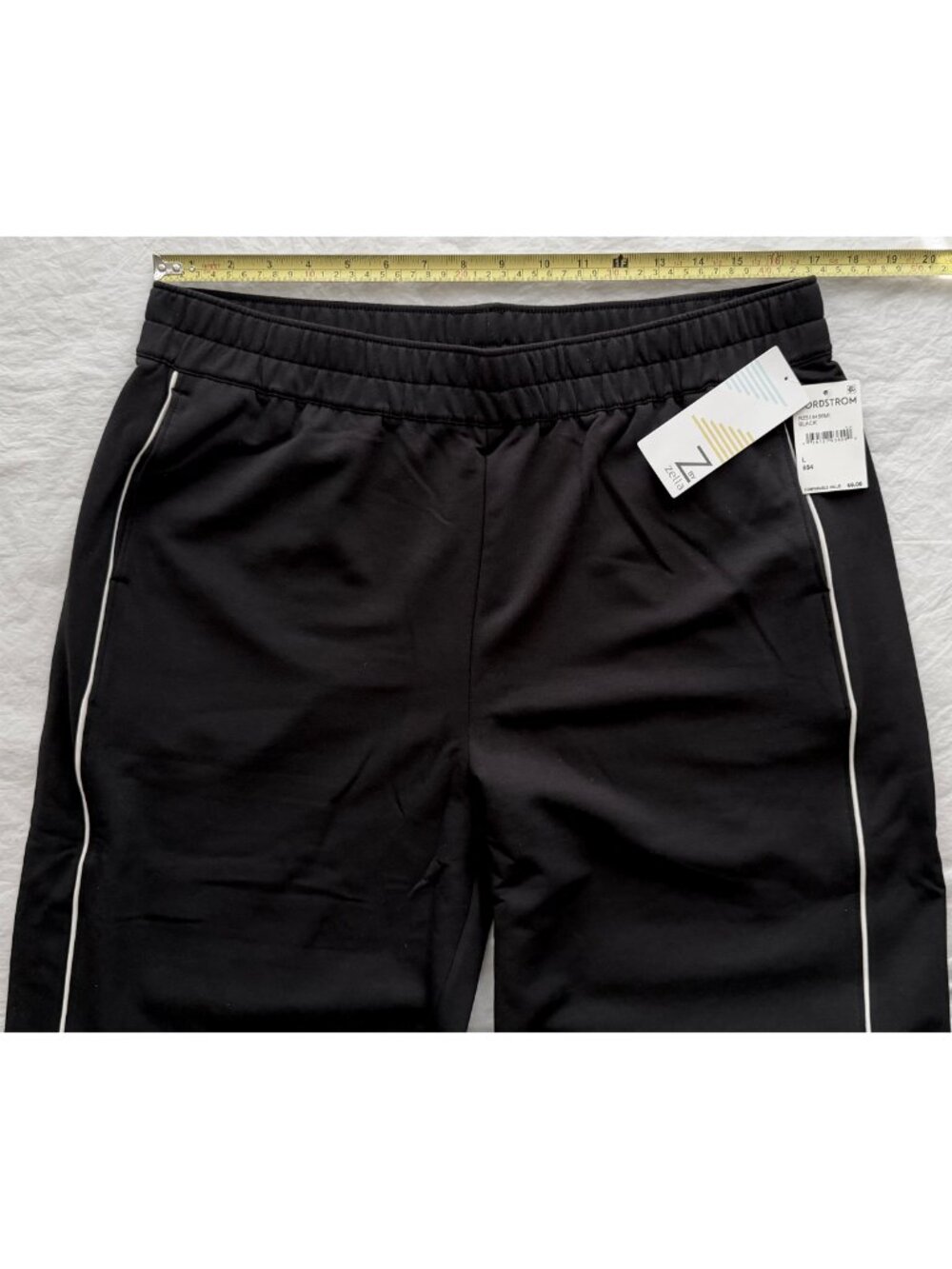 Z BY ZELLA NWT COZY KNIT BLACK TRACK PANTS. SIZE L - Picture 6 of 8